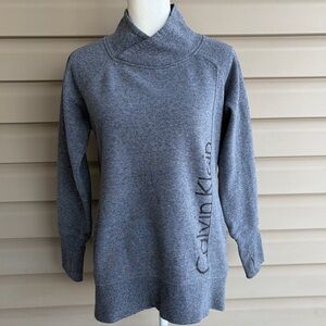 •Calvin Klein• Performance Gray Cowl Neck Sweatshirt – Size Medium